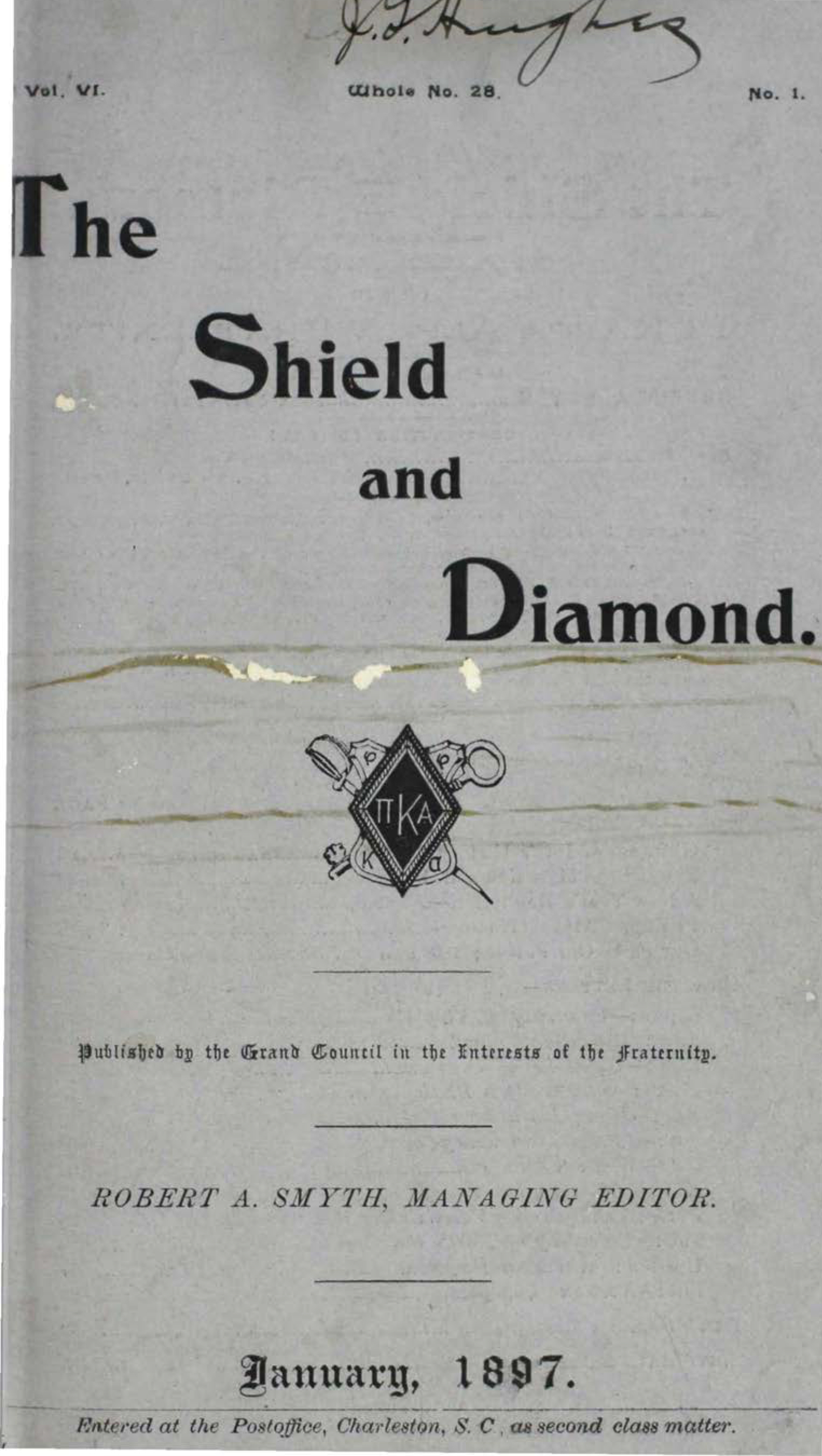 Shield and Diamond, Vol. 6, No. 1, January 1897